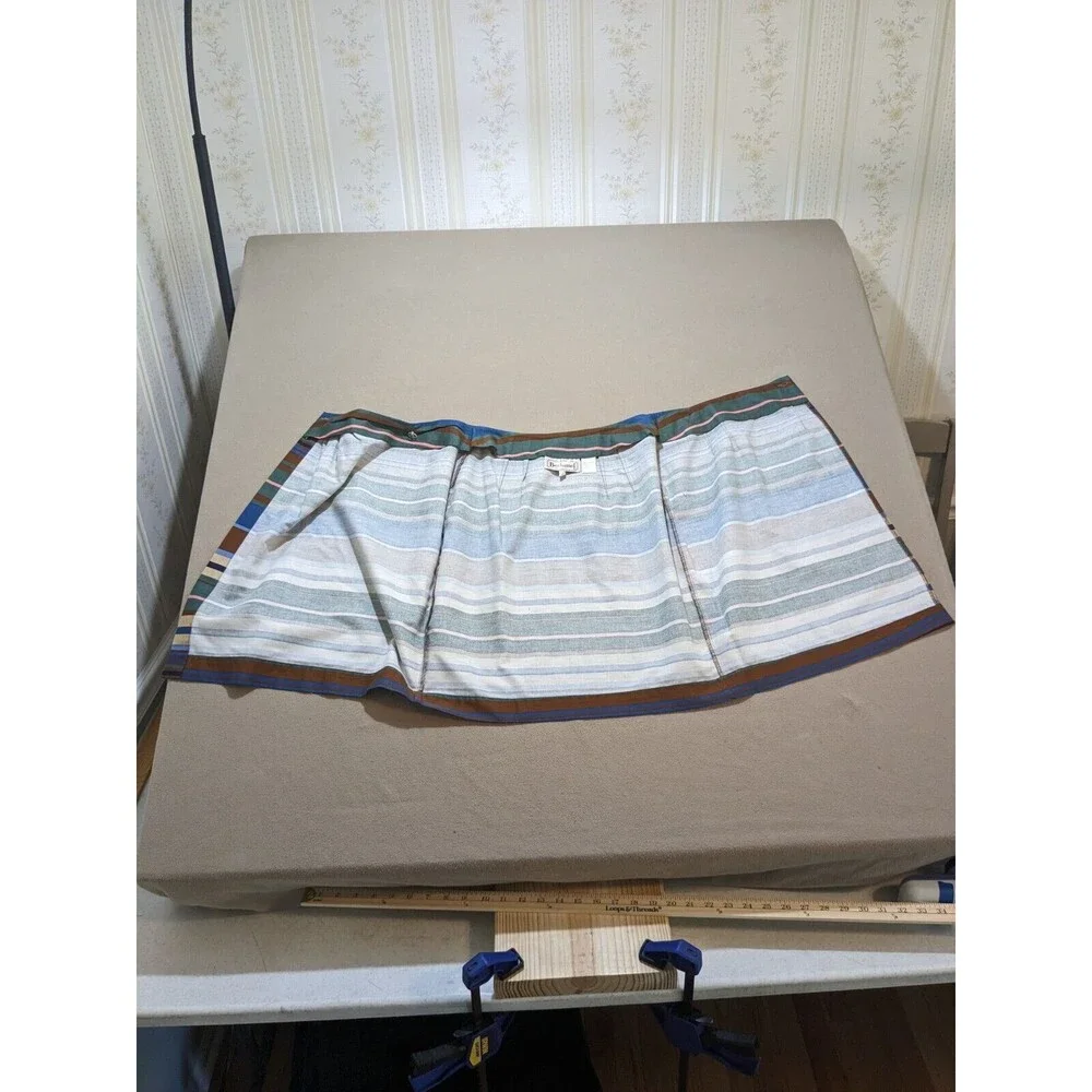 Bechamel Vintage Women's Cotton Multi-Color Stripped Wrap Around Skirt Size 8 - Picture 6 of 10